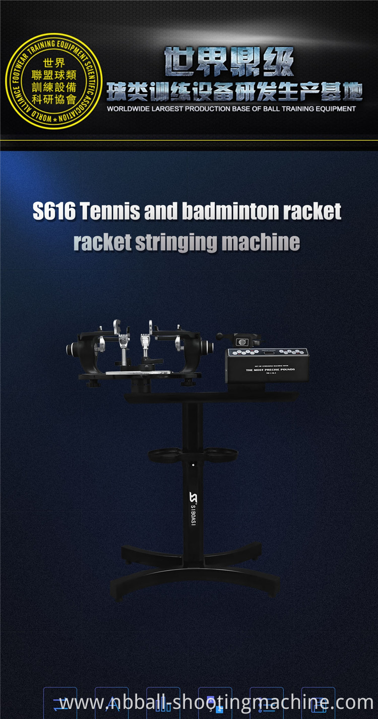 BV,CE,SGS AC100V-240V voltage S616 badminton stringing machine tennis racket full parts